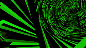 green and black spiral