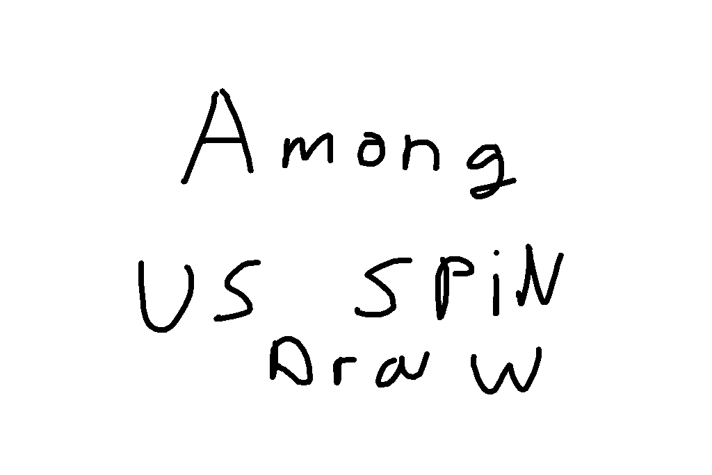 Among us spin draw (orange crewmate) 1