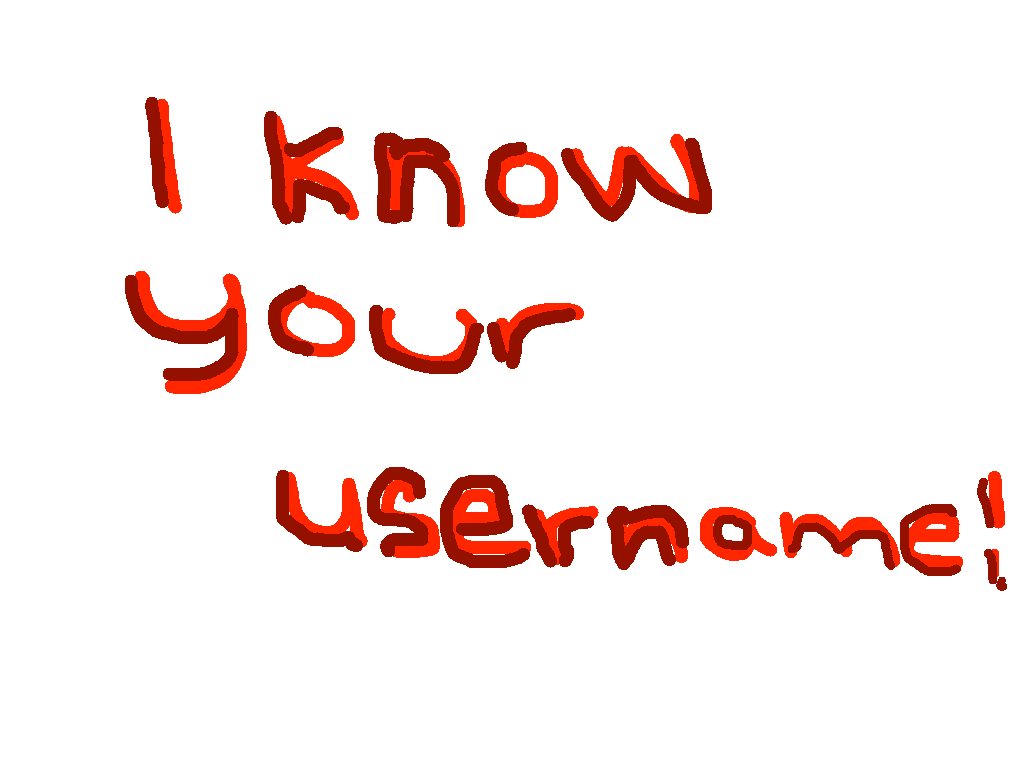 I AM THE PERSON, WHO CAN GUESS YOUR USERNAME! 2