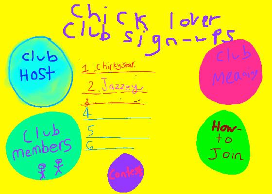 Chick club sign-ups