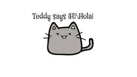 Teddy but as a cat