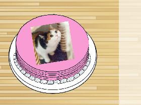 Cake cat: just saying thank you!