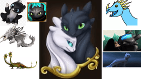 toothless and light fury meme