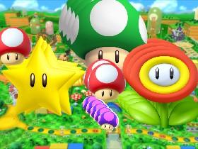 Crazy Bouncy Mario Power Ups and poison mushroom