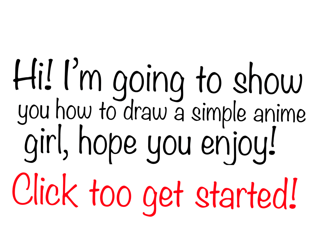 How to draw a simple girl