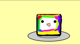 Talking too rainbow tofu