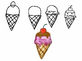 how to draw ice cream 1