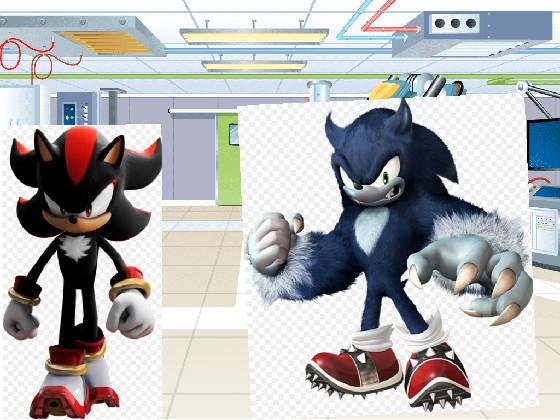 shadow makes sonic in a sonic werewolf
