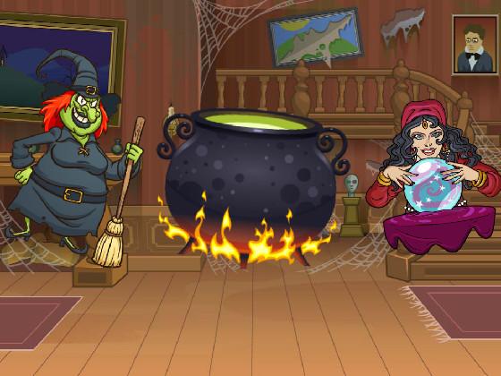 spooky witches(tap the withes and the cauldron