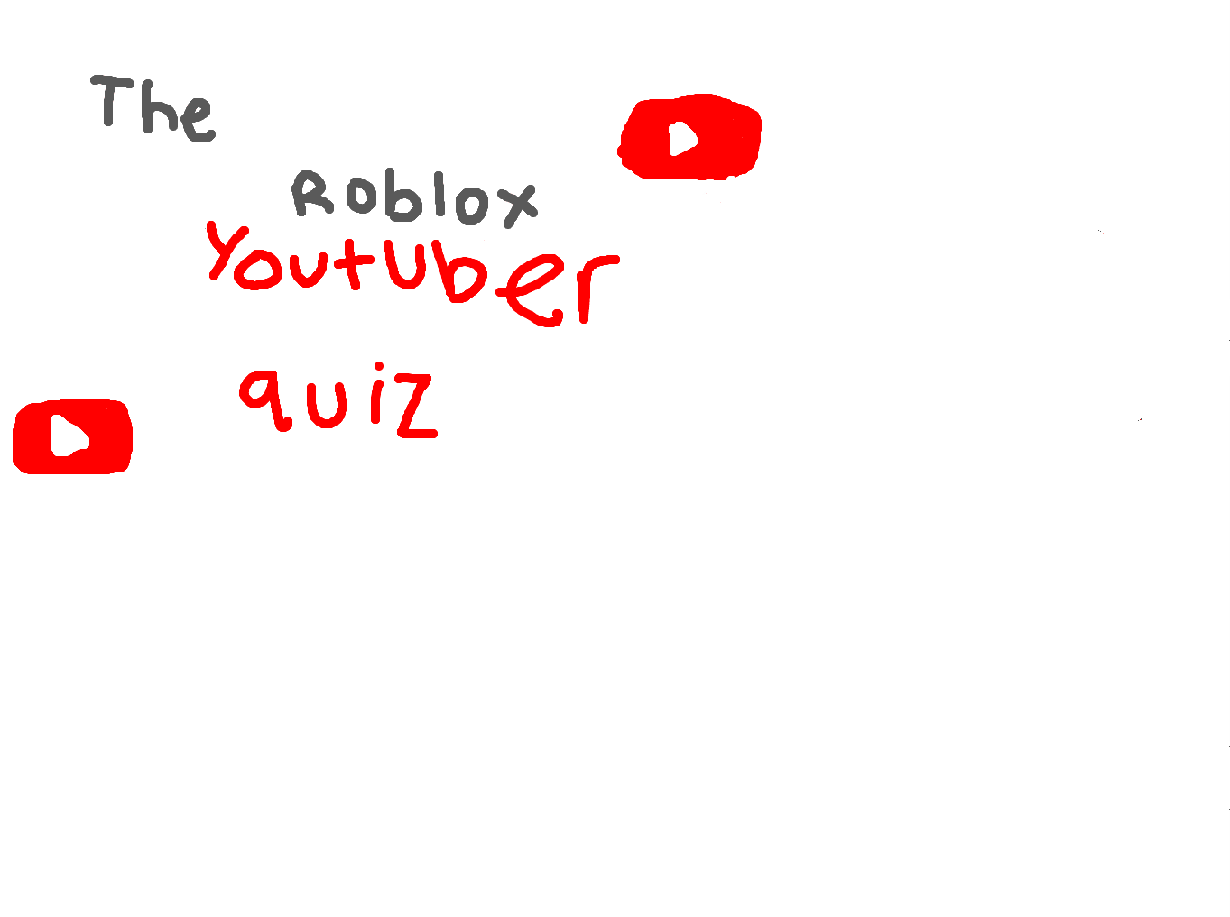 The Roblox youtuber QUIZ