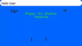 Puppy Inc stodios Website