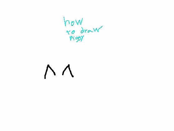 how to draw Piggy 1