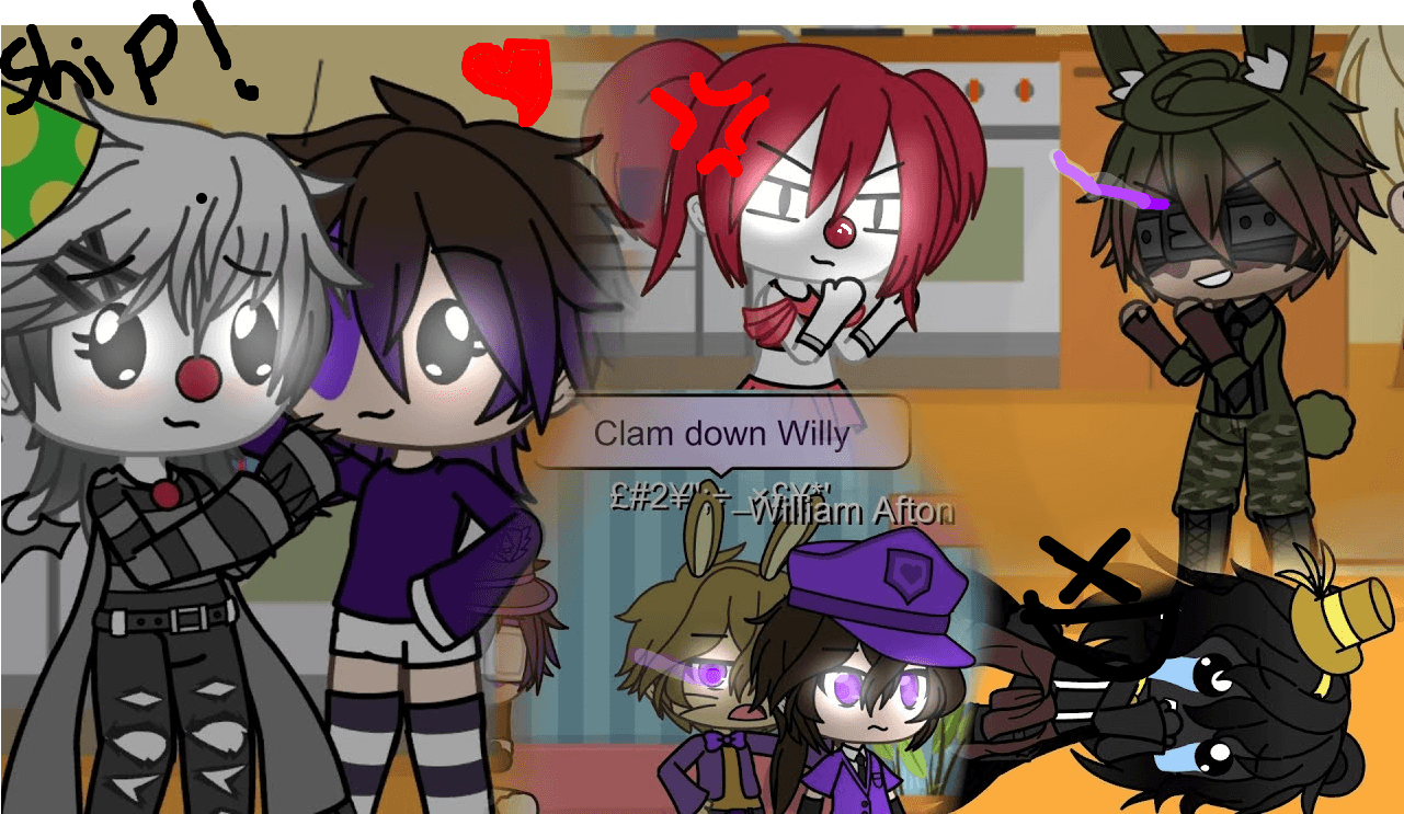 this is what the aftons will do in the home of theres UwU ennard x mikey and william x herny and ya UwU