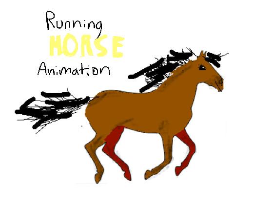 Running horse animation🐎❤️ 1