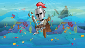 knight in the sea
