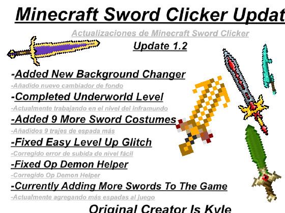 Minecraft Sword Clicker (Updated) 1