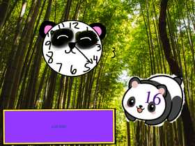 Panda Clock!!