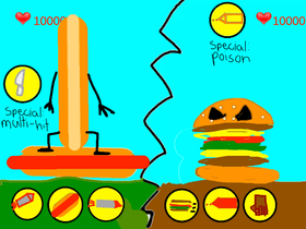 Hamburger vs sausage by TreyDae
