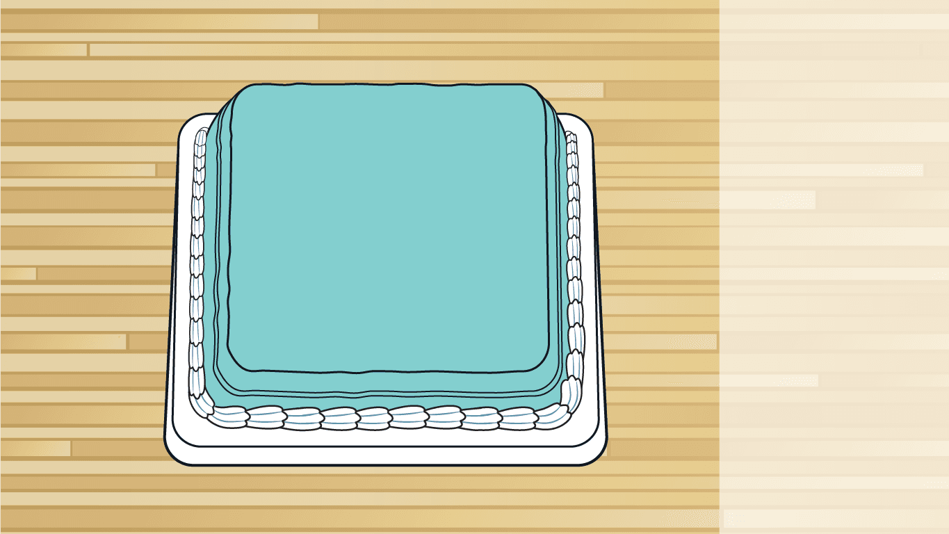 on a cake
