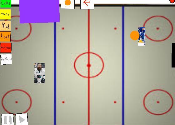 Sharks vs Leafs air hockey