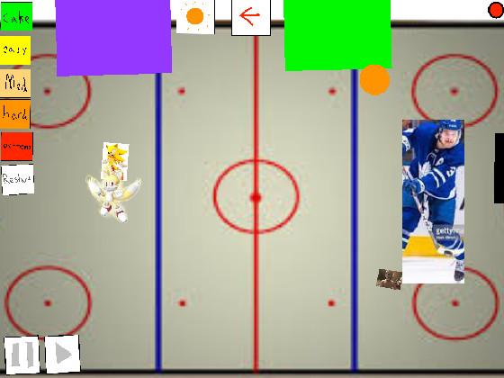 Sharks vs Leafs air hockey 1
