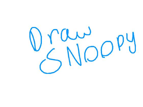 Learn To Draw SNOOPY 