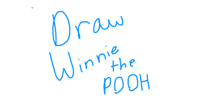 drawing Winnie the Pooh