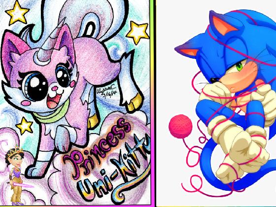 Uni-Kitty and Sonic