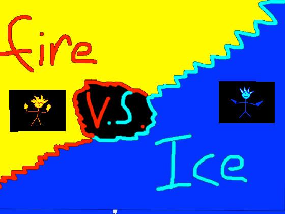 1-2 player ice vs fire NEW 1 cool 1 1