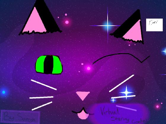 Virtual Staring Contest!(space cat)