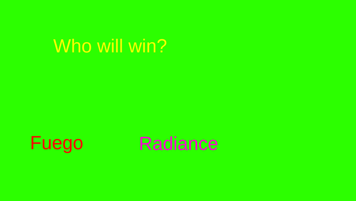 Who will win??