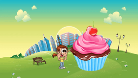Giant cupcake!