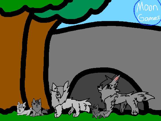 Wolf Family (Drawing) MoonGames