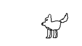 a wolf i drew