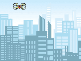 A Drone in the city