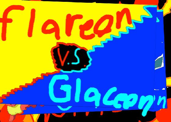 1-2 Player FLAREON vs GLACEON! 1 1