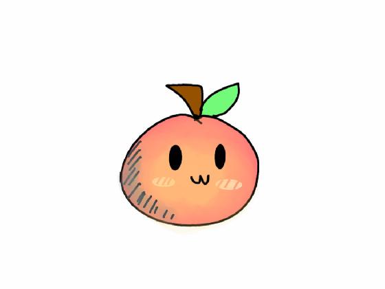 Drawing Of A Peach