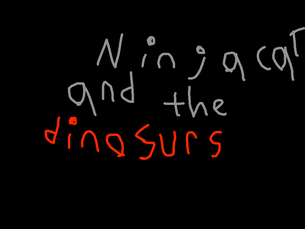 Ninja cat and the dinosurs 1