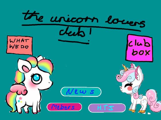 the unicorn lovers club! 🦄