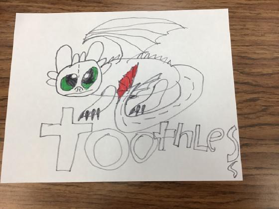 My toothless drawing pls heart