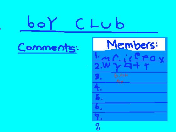 boy club (NO GIRLS) 1 1