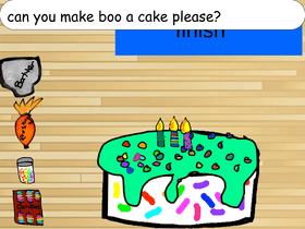 Make a cake for boo