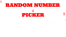 Random Number Picker