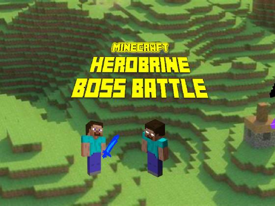 minecraft herobrine boss battle