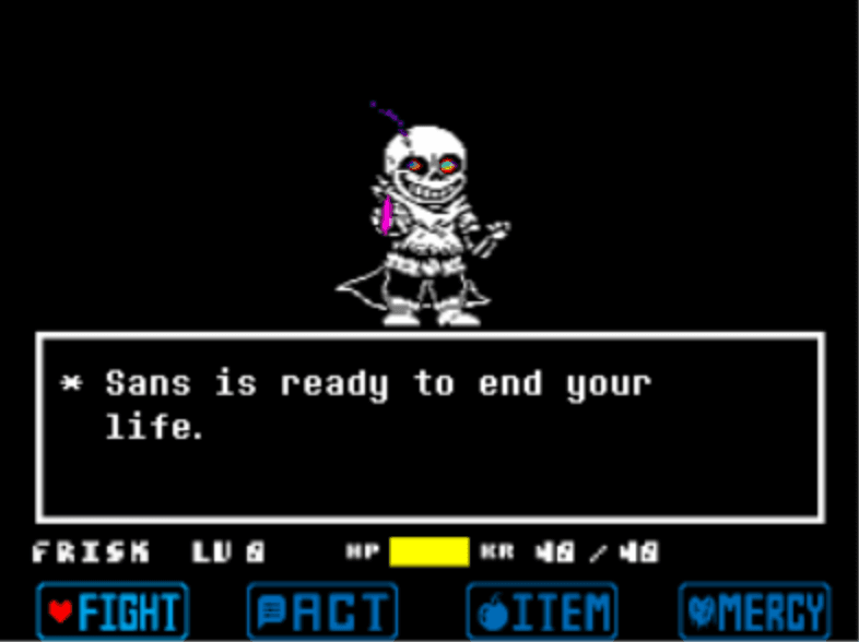 dust trust sans fight phase 2 wats rong??