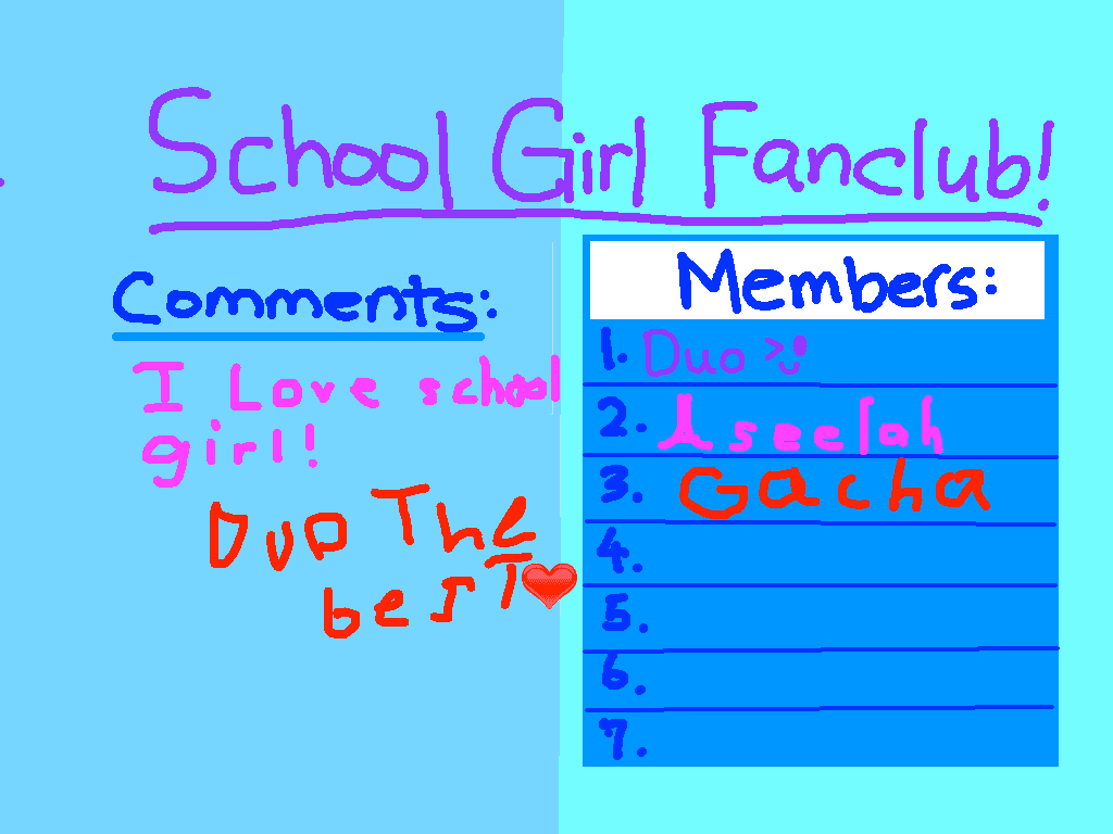 School Girl Fanclub 1 1 1 1