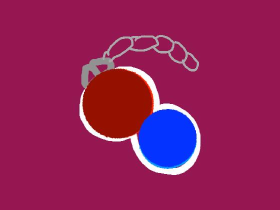 simple dimple red w/ blue 1 1