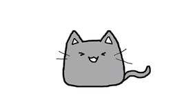 How to draw a simple, cute cat