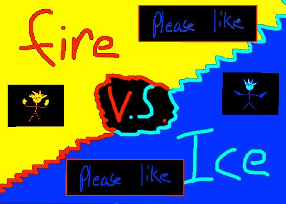 1-2 player ice vs fire NEW 1 2