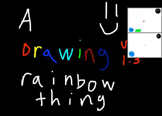 a drawing rainbow thing 